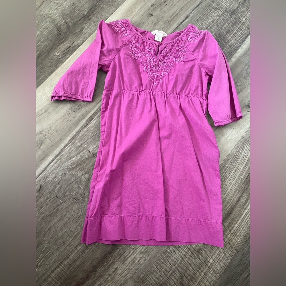 H&M Fuchsia Embroidered Kids Dress